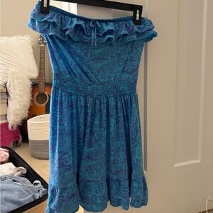 women's strapless dress